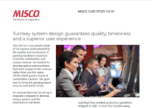 MISCO's turnkey case study for casino gaming.